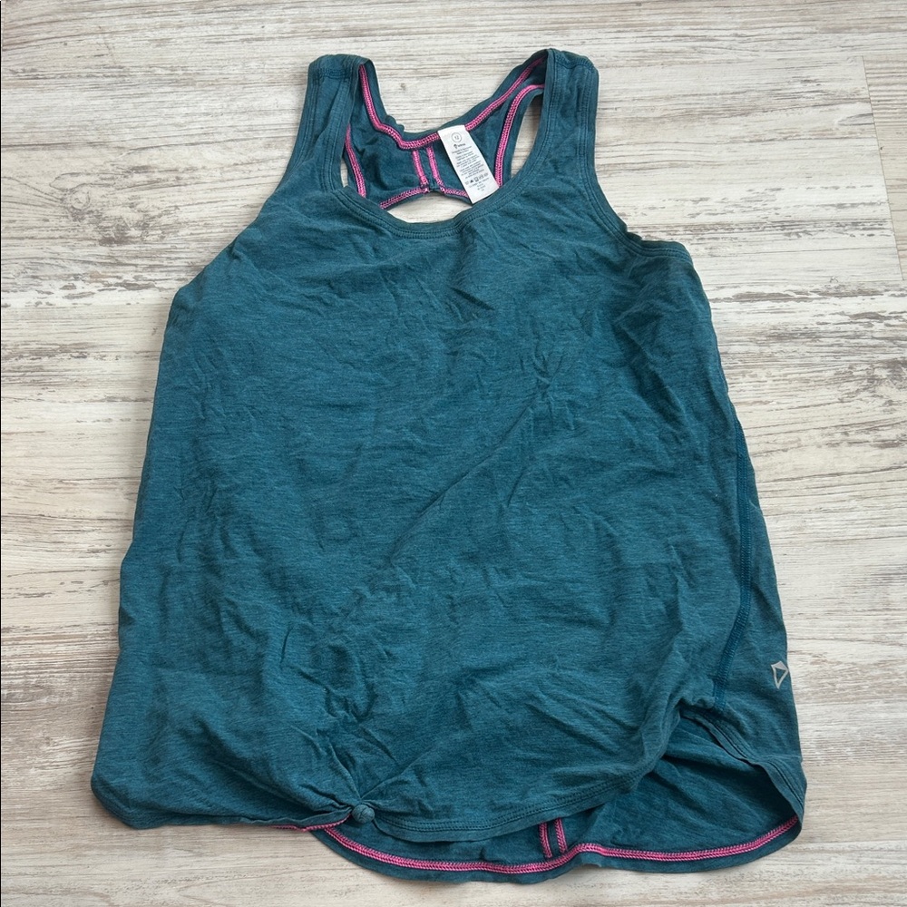 Ivivva Teal Tank Top with Pink Accents